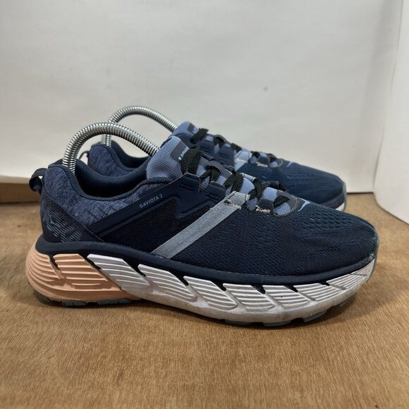 Hoka One One Gaviota 2 Women's Size 7.5 D Wide Running Shoes Blue Pink - Picture 1 of 10